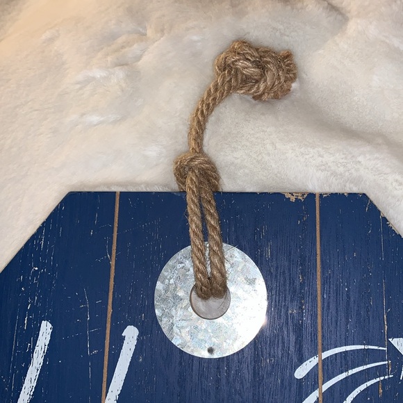 Patriotic Distressed Sign, HOME of the FREE because of the BRAVE NWT - Picture 9 of 9